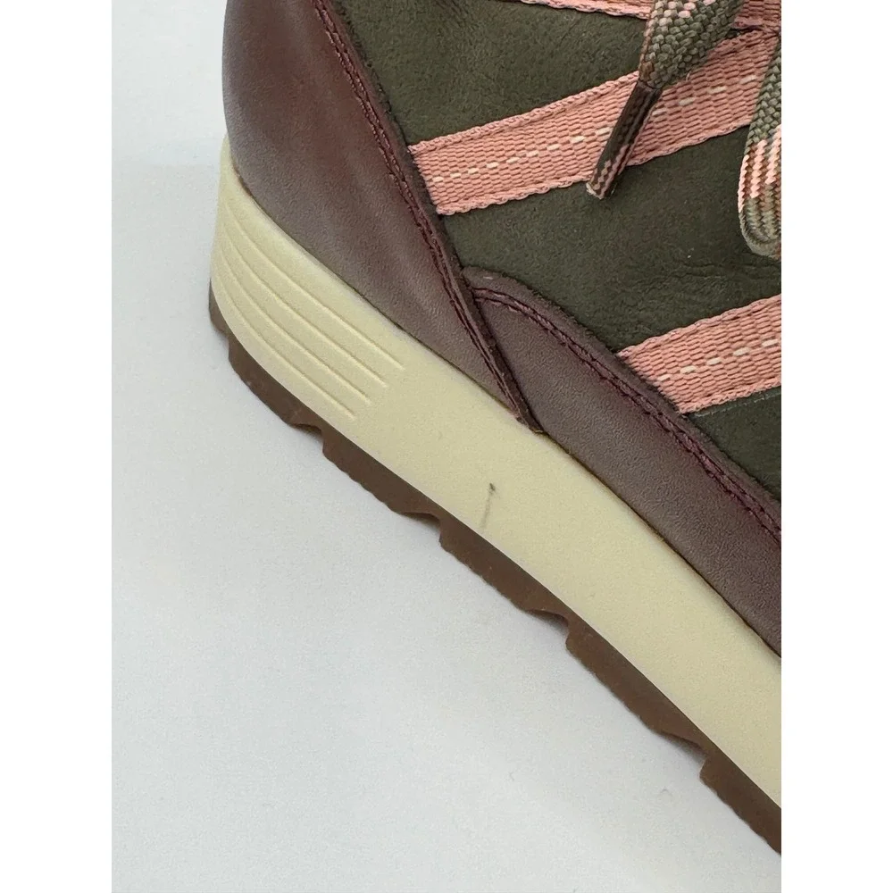 Alex Marie Boots Women 9 Green Thayla Leather Nubuck Lace Up Hiker Ankle Booties